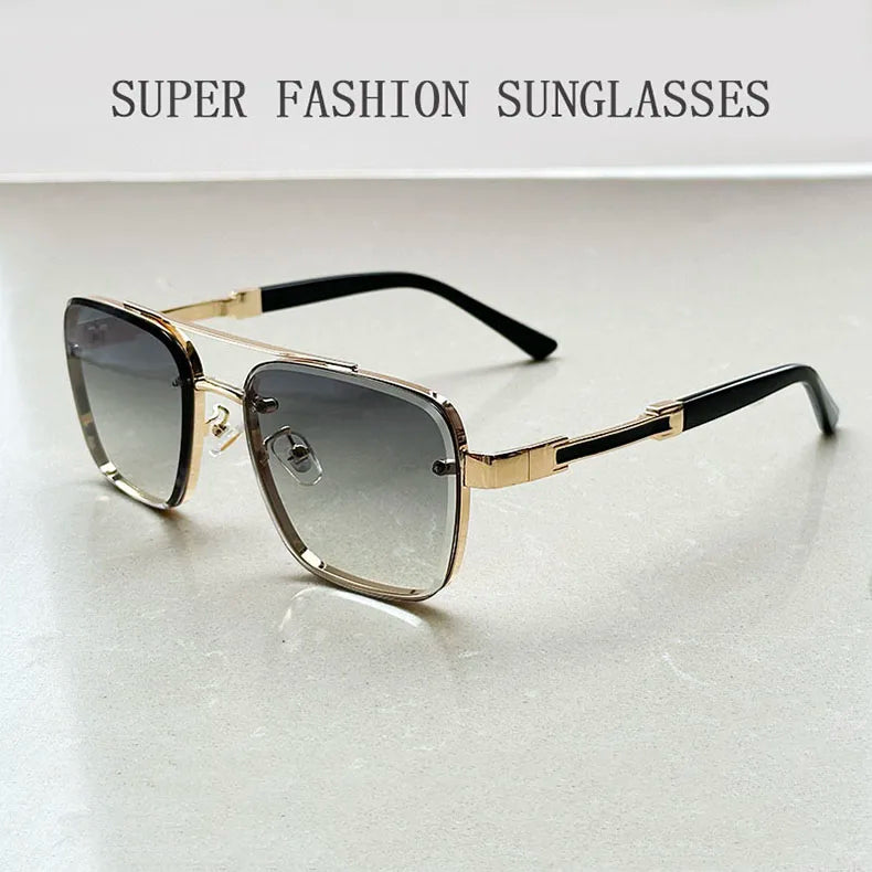 2025 Square Sunglass Men Luxury Vintage Sunglasses Women Trendy Retro Fashion Glasses Gafas De Sol Hombre Lunette Soleil Femme