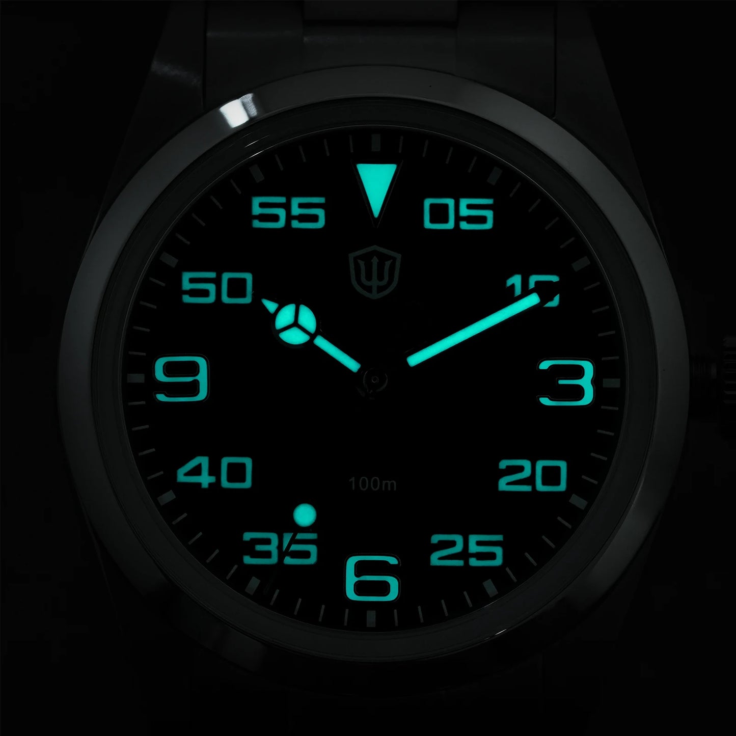 Watchdives WD1016 V3 37mm Watch VH31 Sweep Movement Stainless Steel Watches Luxury Sapphire 100m Waterproof Men Watch Box Gift