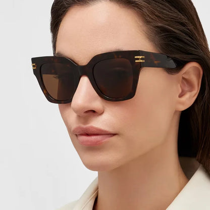Ochelari de soare pătrați supradimensionați, la modă, de calitate superioară, cu protecție UV, pentru șofat, pentru bărbați și femei, cu personalitate, ochelari unisex