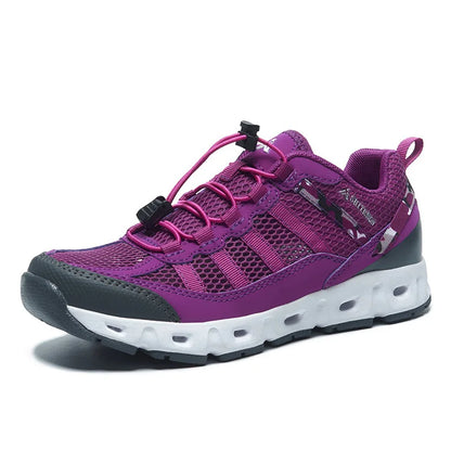 TaoBo 2024 Big Size 46 Men Upstream Quick-Drying Sports Footwear, Women's Aqua Shoes, Quick Lace-Up Climbing Trekking Sneakers