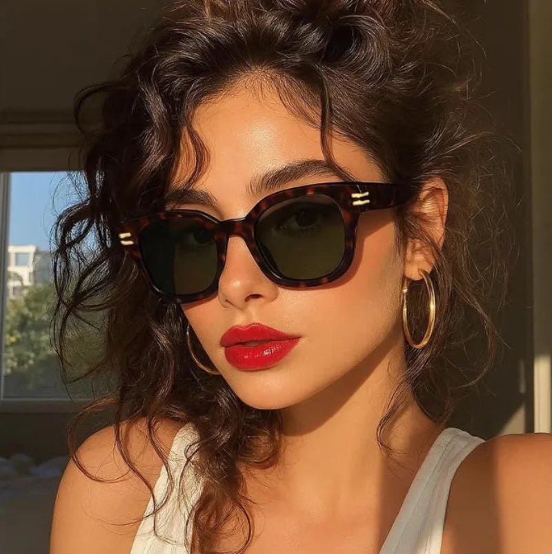 Ochelari de soare pătrați supradimensionați, la modă, de calitate superioară, cu protecție UV, pentru șofat, pentru bărbați și femei, cu personalitate, ochelari unisex