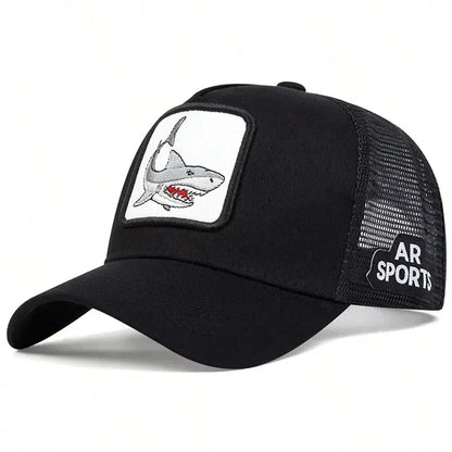Animal embroidery net rooster hat male and female animal baseball cap hip Hop duck cap suitable for outdoor sports fishing visor