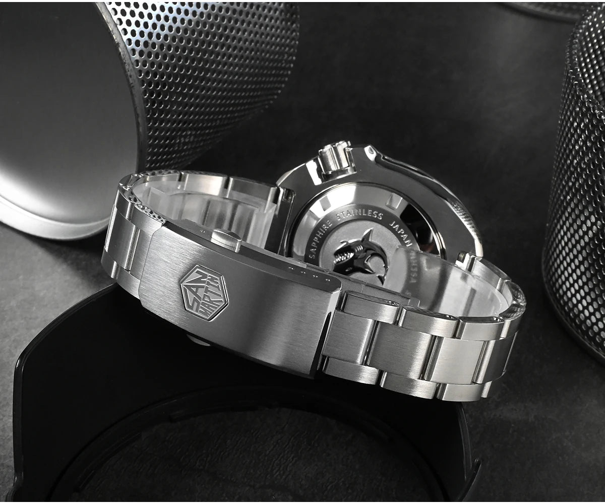 San Martin Turtle Men Diver Watch 44mm NH35 Automatic Mechanical Wristwatch Sapphire Waterproof 200m Luminous Relojes SN0047