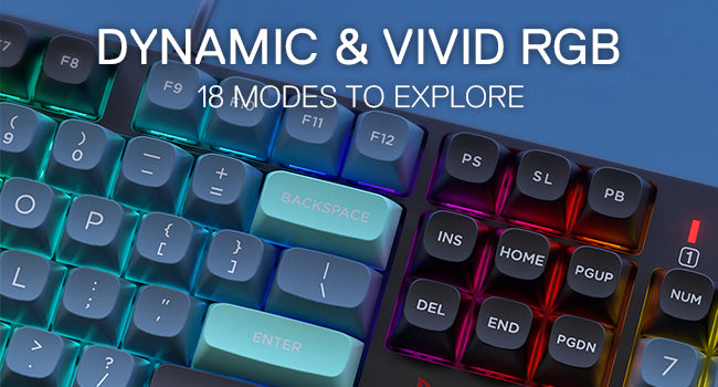 Redragon K582 SE Wired RGB 104 Keys Mechanical, Dynamic 16.8M RGB Backlit Gaming Keyboard, Red Switches